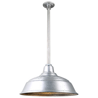 Warehouse One Light Pendant in Galvanized (381|H-QSN15117-SA-96/QSN24``ST3-96/QSNHDSMC-96)