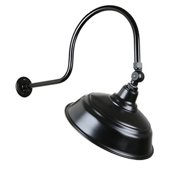 Warehouse One Light Outdoor Gooseneck Light in Black (381|H-QSN15117-SA-91/QSNHL-C-91/QSNSK-91)