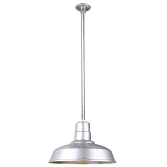 Warehouse One Light Pendant in Galvanized (381|H-QSN15114-SA-96/QSN36``ST3-96/QSNHDSMC-96)