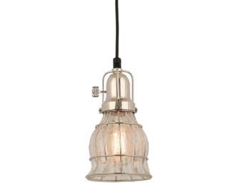 Aubrey One Light Pendant in Polished Nickel (381|H-99566-C-160-CLC)