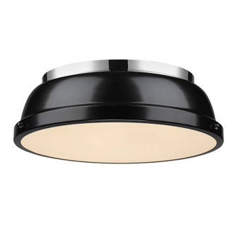 Duncan CH Two Light Flush Mount in Chrome (62|3602-14 CH-BK)