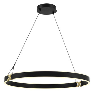 Recovery X LED Pendant in Coal And Satin Brass (42|P5406-689-L)