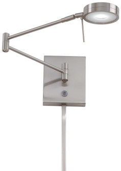 George'S Reading Room LED Swing Arm Wall Lamp in Brushed Nickel (42|P4308-084)