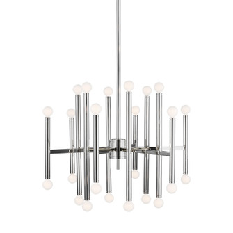 Beckham Modern 24 Light Chandelier in Polished Nickel (454|TC10624PN)