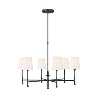 Capri Six Light Chandelier in Aged Iron (454|TC1016AI)