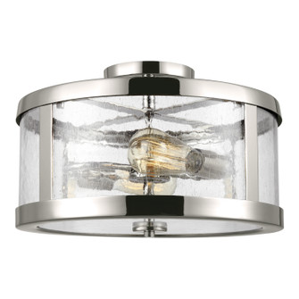 Harrow Two Light Semi-Flush Mount in Polished Nickel (454|SF341PN)