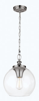 Tabby One Light Pendant in Polished Nickel (454|P1307PN)