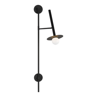 Nodes One Light Wall Sconce in Midnight Black (454|KW1031MBK)