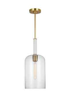 Monroe One Light Pendant in Burnished Brass (454|KSP1051BBSGW)