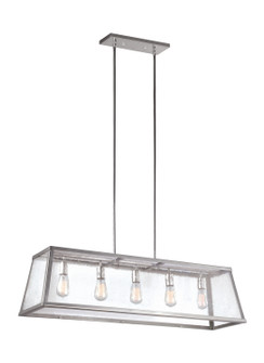 Harrow Five Light Island Chandelier in Polished Nickel (454|F3073/5PN)