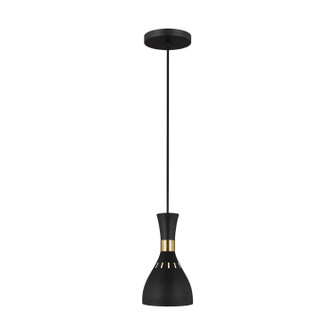 Joan One Light Pendant in Midnight Black (454|EP1141MBK)