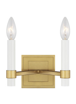 Marston Two Light Wall Sconce in Burnished Brass (454|CW1222BBS)