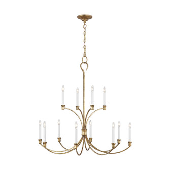 Westerly 12 Light Chandelier in Antique Gild (454|CC10712ADB)