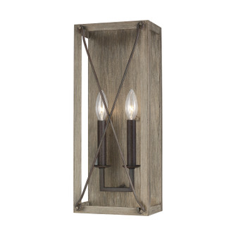 Thornwood Two Light Wall / Bath Sconce in Washed Pine (454|4126302EN-872)