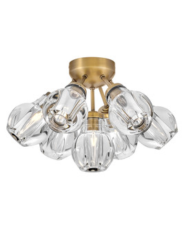 Elise LED Semi-Flush Mount in Heritage Brass (138|FR46951HBR)