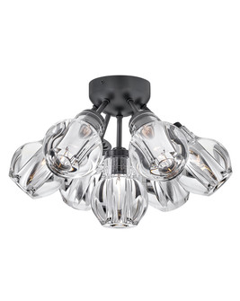 Elise LED Semi-Flush Mount in Black (138|FR46951BLK)