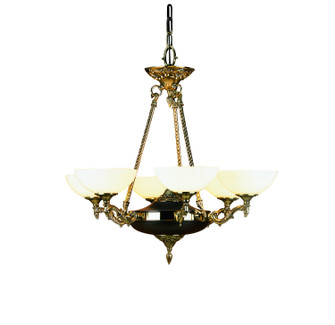 Napoleonic Six Light Chandelier in French Brass (8|8406 FB)