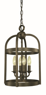 Heidelberg Four Light Mini Chandelier in Satin Pewter (8|5644 SP)