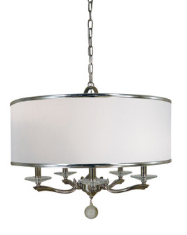 Glamour Five Light Chandelier in Satin Pewter (8|4996 SP)