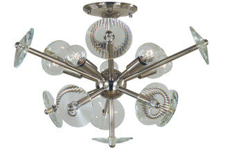 Apogee Five Light Flush / Semi-Flush Mount in Polished Nickel (8|4812 PN)