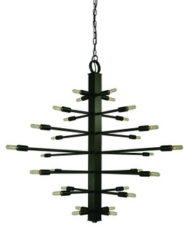 Simone 28 Light Foyer Chandelier in Antique Brass (8|4409 AB)