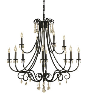 Liebestraum 12 Light Foyer Chandelier in Mahogany Bronze (8|2997 MB)