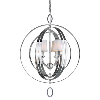 Four Light Pendant Chandelier in Chrome (112|7039-04-05)