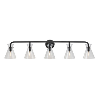 Beaker Five Light Bath Vanity Light in Black (112|5733-05-04)