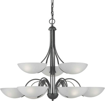 Family Number 439 Nine Light Chandelier in Natural Iron (112|2344-09-11)