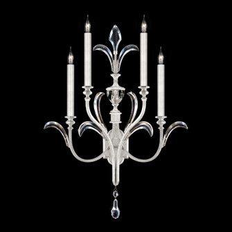 Beveled Arcs Four Light Wall Sconce in Silver Leaf (48|738650-SF4)