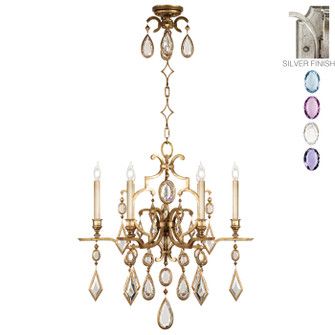 Encased Gems Six Light Chandelier in Silver (48|729440-1ST)