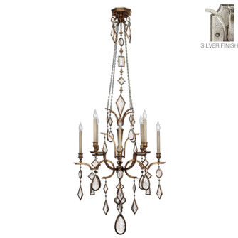 Encased Gems Eight Light Chandelier in Silver (48|725440-3ST)