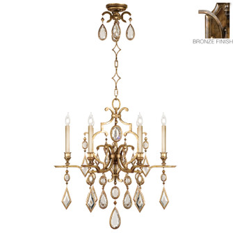 Encased Gems Six Light Chandelier in Bronze (48|718240-3ST)