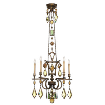 Encased Gems Five Light Chandelier in Bronze (48|708340-1ST) Encased Gems Five Light Chandelier in Bronze (48|708340-1ST)