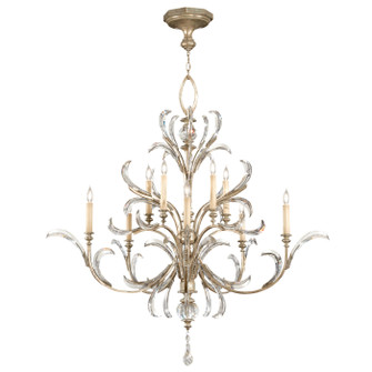 Beveled Arcs Ten Light Chandelier in Silver (48|701340ST)