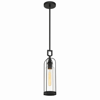 Yasmin One Light Outdoor Pendant in Satin Black (40|42727-019)