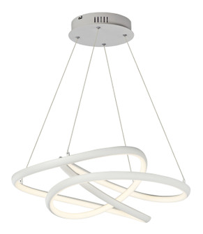 Twisted LED Pendant in Matte White (86|E30644-MW)