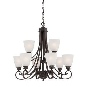 Haven Nine Light Chandelier in Espresso (45|TK0018704)
