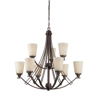 Wright Nine Light Chandelier in Espresso (45|TK0012704)