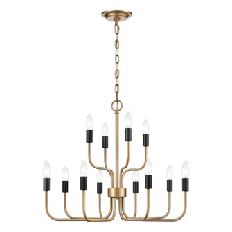 Epping Avenue 12 Light Chandelier in Aged Brass (45|H0018-8566)