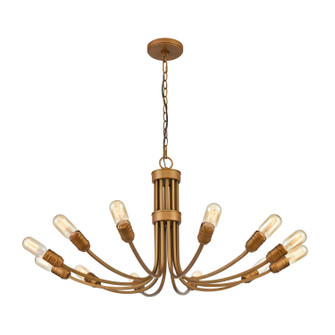 Conway 12 Light Chandelier in Painted Aged Brass (45|D4454)