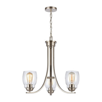 Calistoga Three Light Chandelier in Brushed Nickel (45|CN320322)