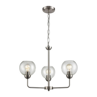 Astoria Three Light Chandelier in Brushed Nickel (45|CN280322)