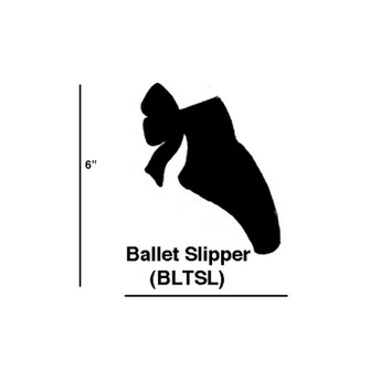 Ballet Slipper Cookie Cutters (Set Of 6) in Copper (45|BLTSL/S6)