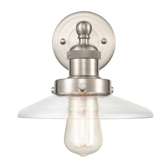 English Pub One Light Wall Sconce in Satin Nickel (45|96150/1)