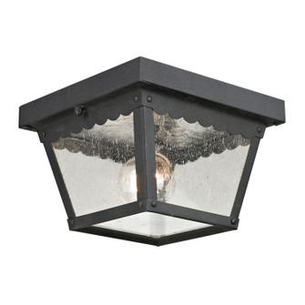 Springfield Two Light Flush Mount in Matte Textured Black (45|9102EF/65)