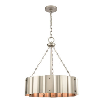 Clausten Four Light Chandelier in Matte Nickel (45|89057/4)