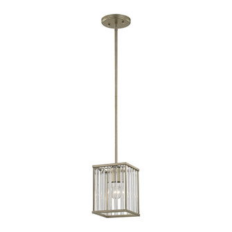 Ridley One Light Mini Pendant in Aged Silver (45|81095/1)