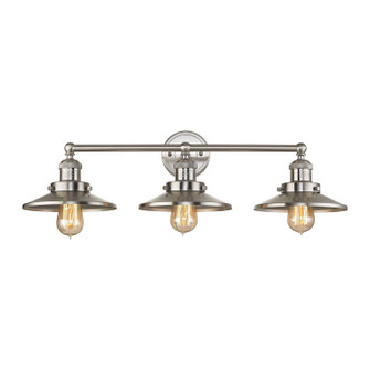 English Pub Three Light Vanity in Satin Nickel (45|67172/3)