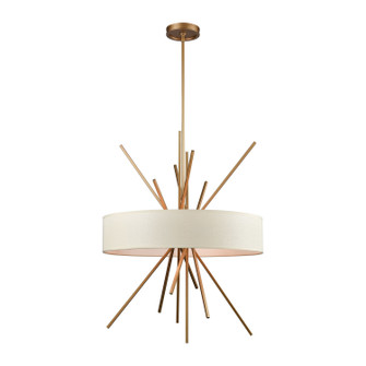 Xenia Five Light Chandelier in Matte Gold (45|66973/5)